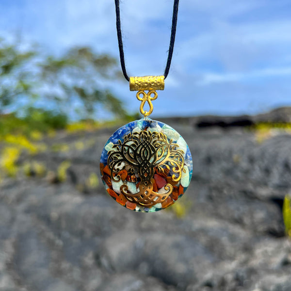 Harmonic Star Resonator - Solar Ray Orgone Amulet (Tree Of Life)