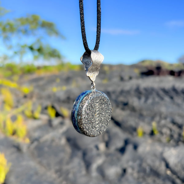 Harmonic Star Resonator - Lunar Ray Orgone Amulet (Lapis Lazuli + Sodalite + Amethyst)