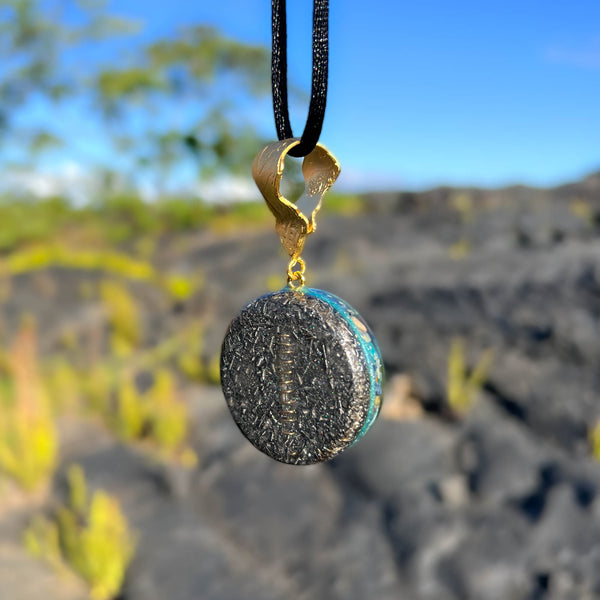 Harmonic Star Resonator - Solar Ray Orgone Amulet (Amazonite + Sodalite + Dumortierite)