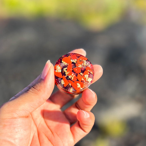 Cosmic Powerful Pocket Orgone (Muladhara Root Chakra) - Galactic Gold Healing Energy Transmuter