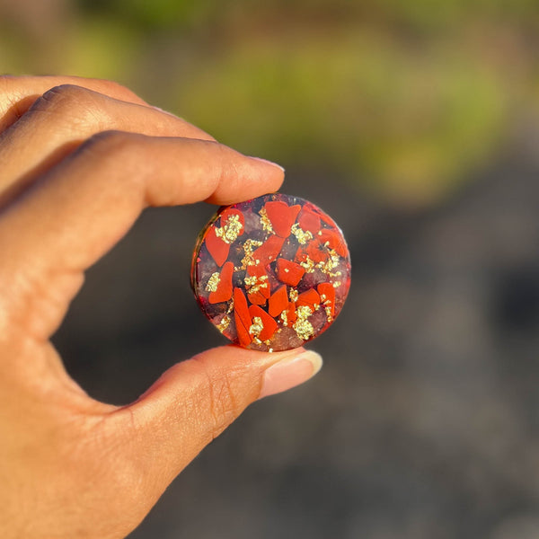 Cosmic Powerful Pocket Orgone (Muladhara Root Chakra) - Galactic Gold Healing Energy Transmuter