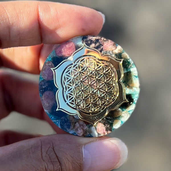 Star Gate Powerful Pocket Orgone (Bliss Lotus) - Galactic Healing Energy Transmuter