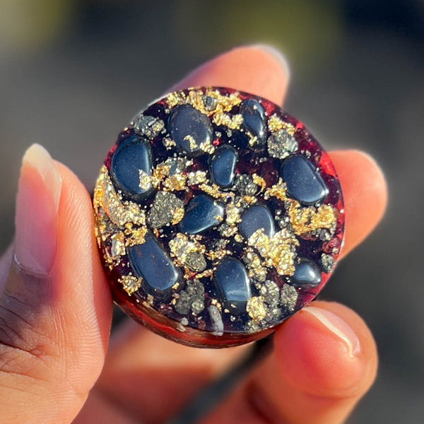 Cosmic Powerful Pocket Orgone (Manifestor) - Galactic Gold Healing Energy Transmuter